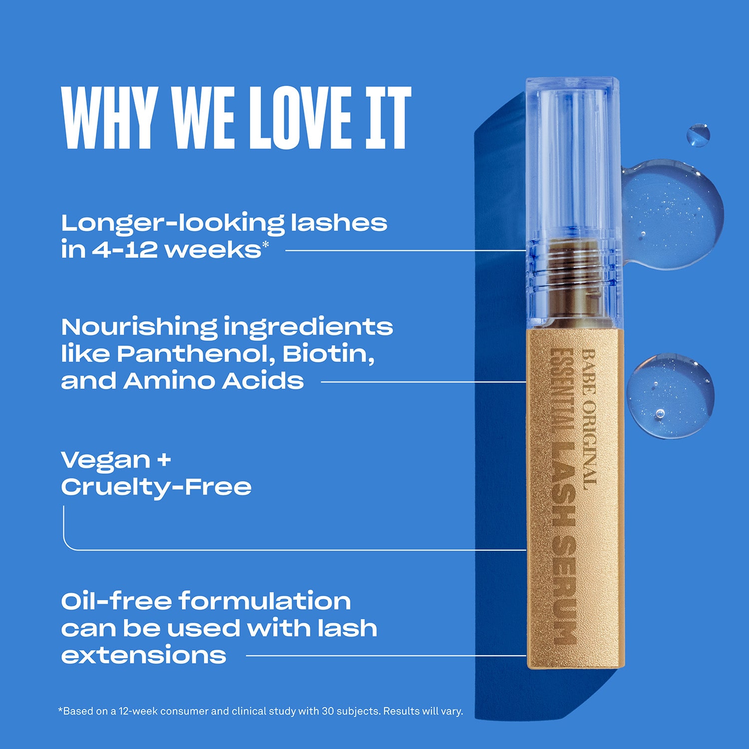 Babe Original Essential Lash Serum (6 Week Supply) 1ml