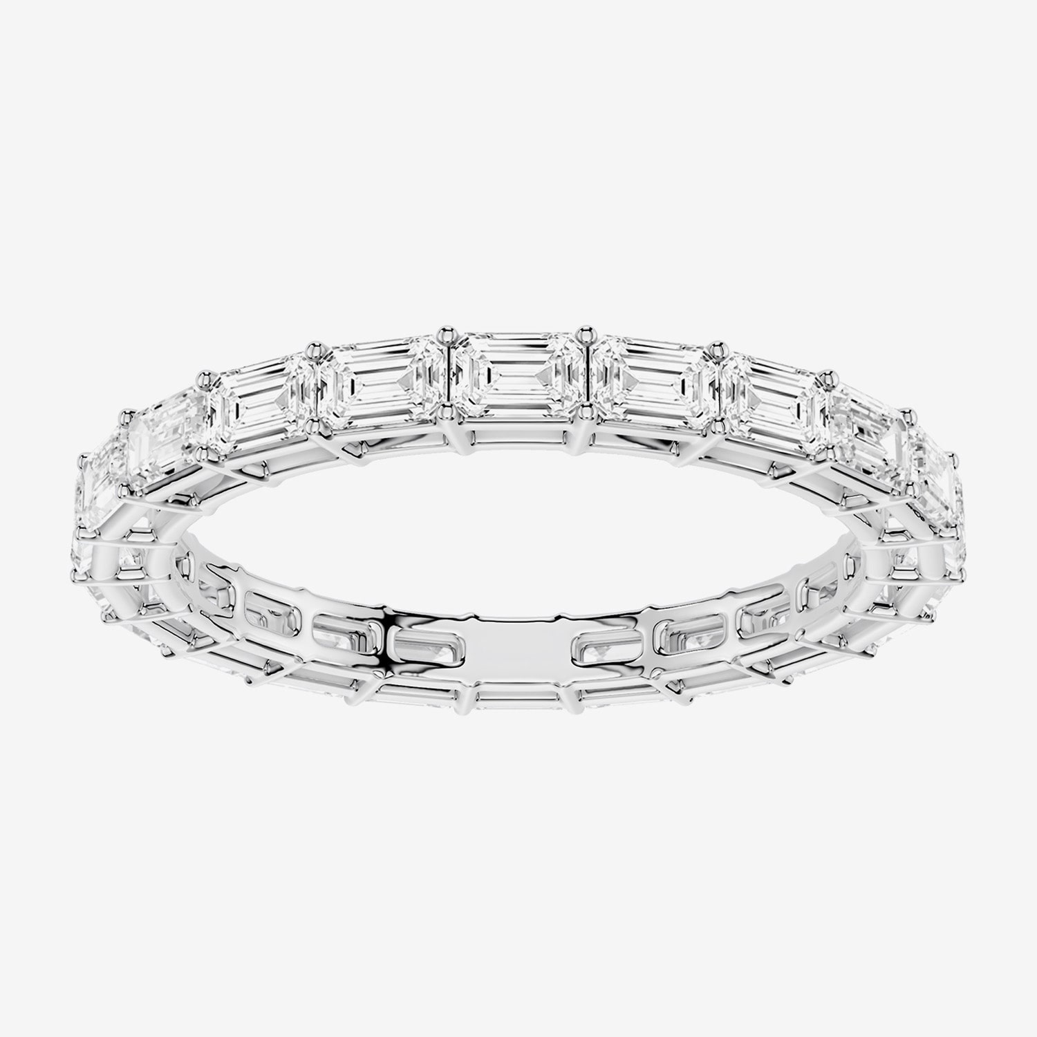 True Fit™ (F / Si2) Womens 2.5MM 2 CT. T.W. Lab Grown White Diamond 10K Gold Eternity Wedding Band