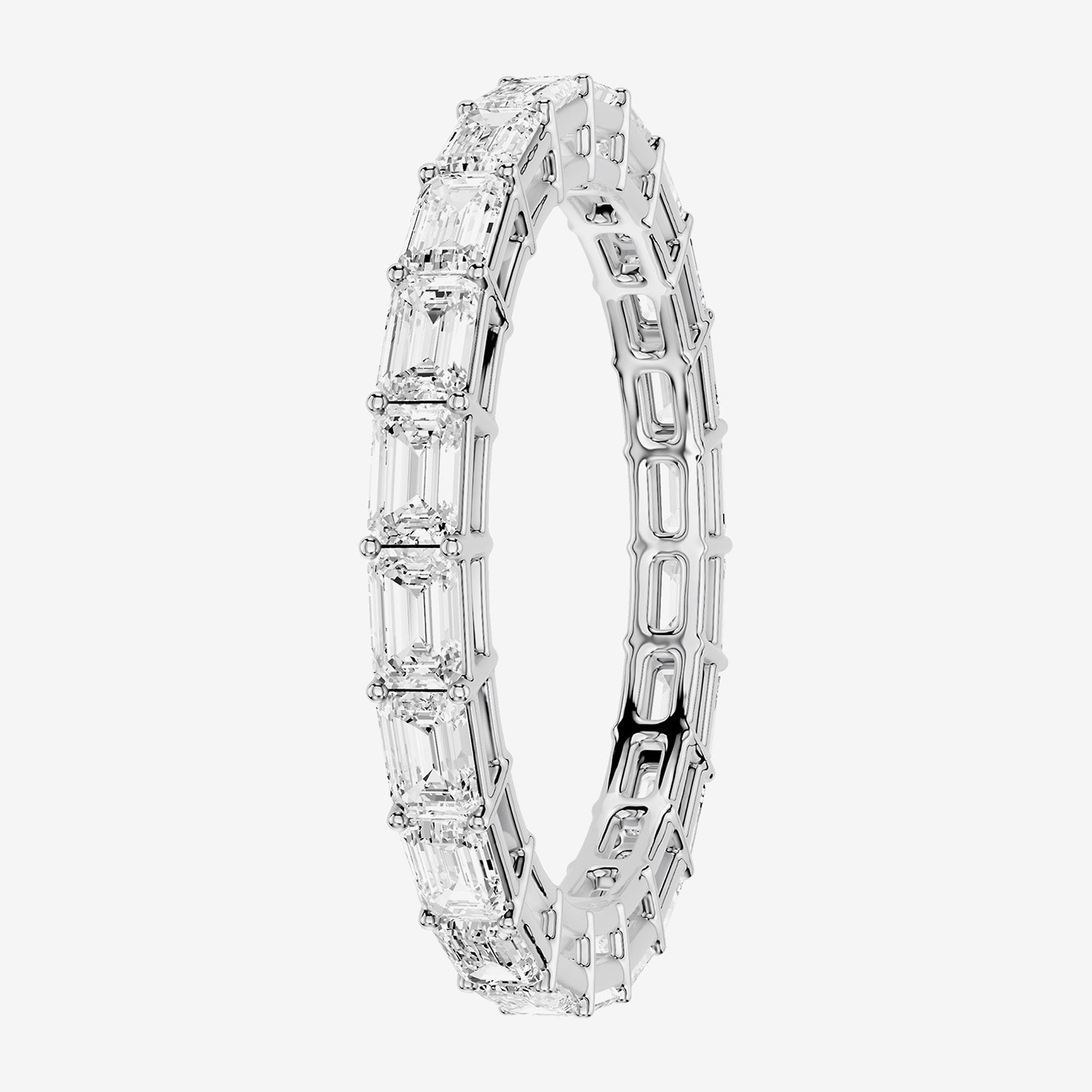 True Fit™ (F / Si2) Womens 2.5MM 2 CT. T.W. Lab Grown White Diamond 10K Gold Eternity Wedding Band