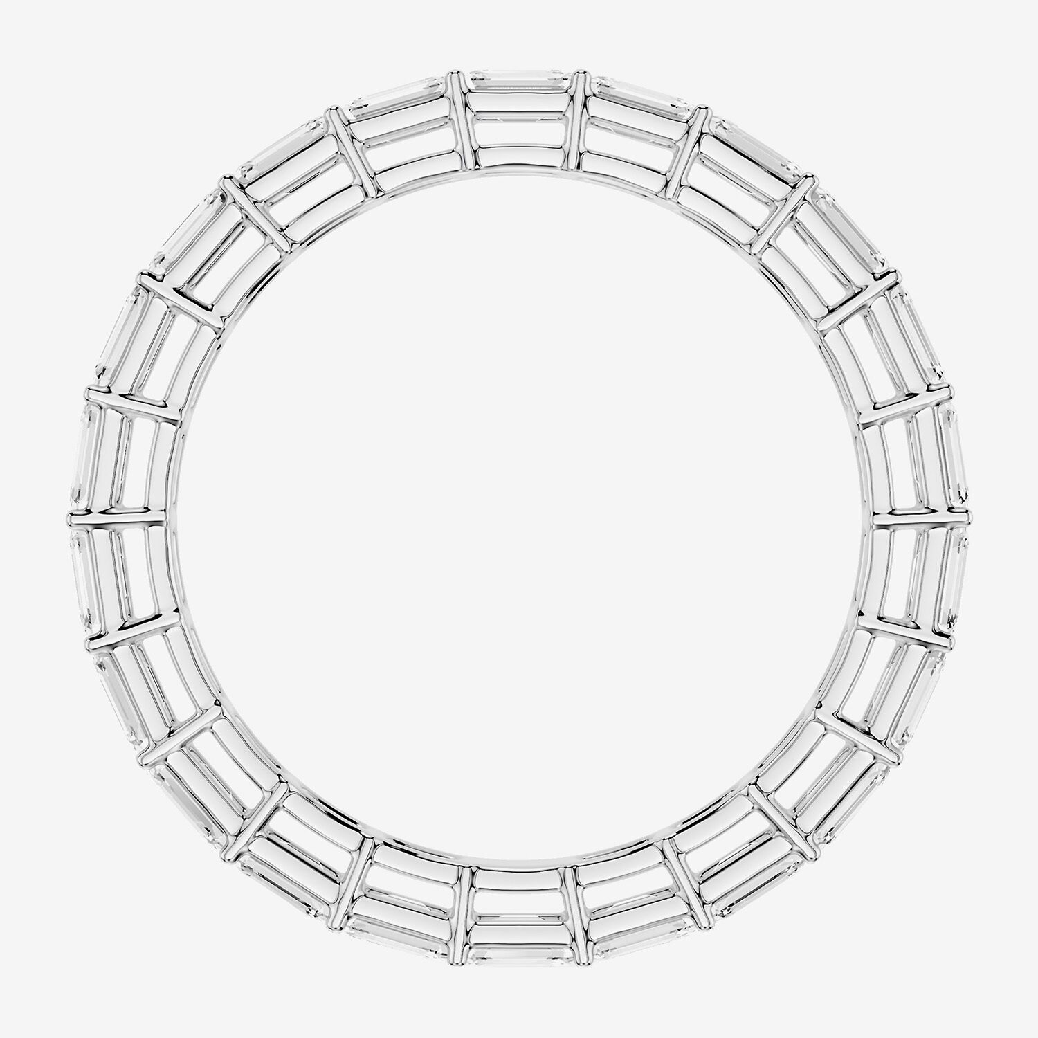 True Fit™ (F / Si2) Womens 2.5MM 2 CT. T.W. Lab Grown White Diamond 10K Gold Eternity Wedding Band