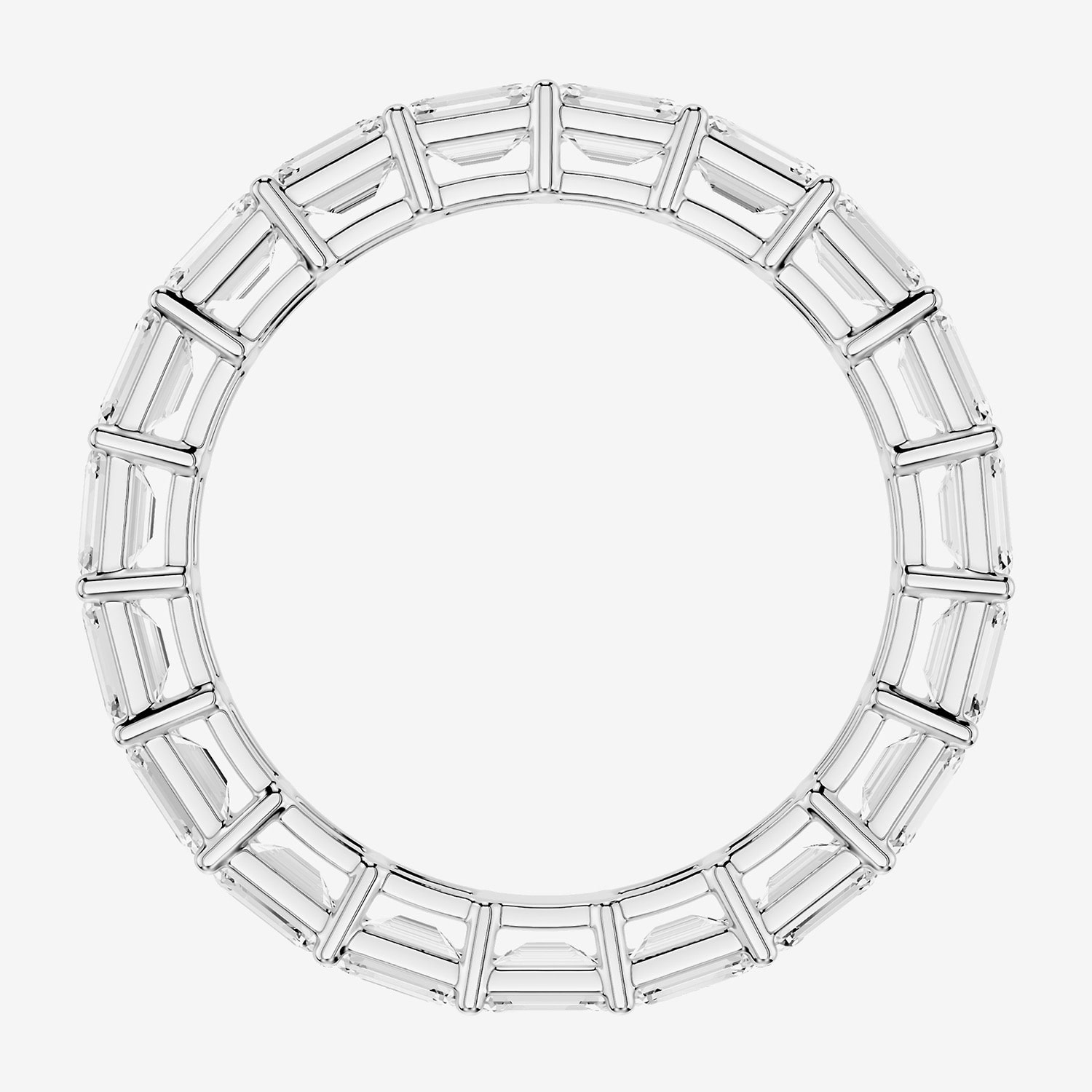 True Fit™ (F / Si2) Womens 3MM CT. T.W. Lab Grown White Diamond 10K Gold Eternity Wedding Band
