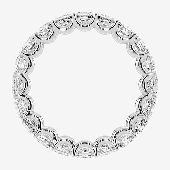 True FIT™ (F / Si2) Womens 4MM 4 CT. T.W. Lab Grown White Diamond 10K Gold Eternity Wedding Band