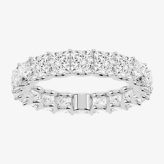 True FIT™ (F / Si2) Womens 4MM 4 CT. T.W. Lab Grown White Diamond 10K Gold Eternity Wedding Band