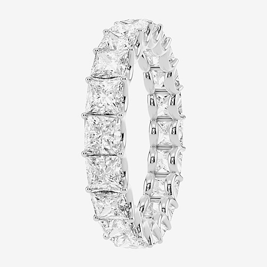 True FIT™ (F / Si2) Womens 4MM 4 CT. T.W. Lab Grown White Diamond 10K Gold Eternity Wedding Band