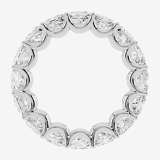 True FIT™ (F / Si2) Womens 5.5MM 8 Ct.T.W. Lab Grown White Diamond 10K Gold Eternity Wedding Band