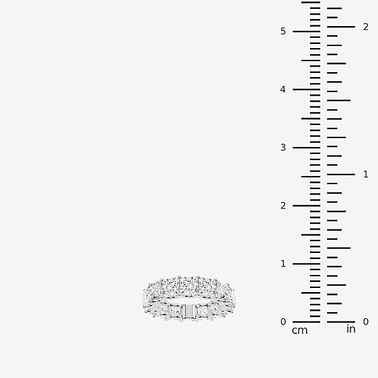 True FIT™ (F / Si2) Womens 5.5MM 8 Ct.T.W. Lab Grown White Diamond 10K Gold Eternity Wedding Band