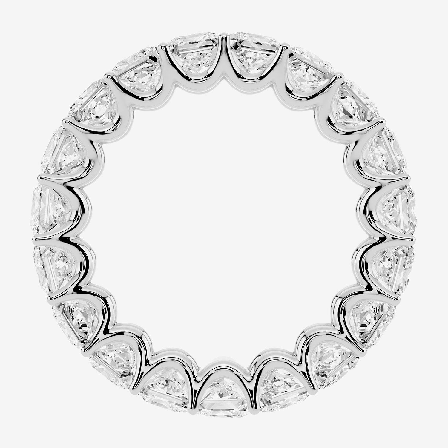 True FIT™ (F / Si2) Womens 4.5MM CT. T.W. Lab Grown White Diamond 10K Gold Eternity Wedding Band
