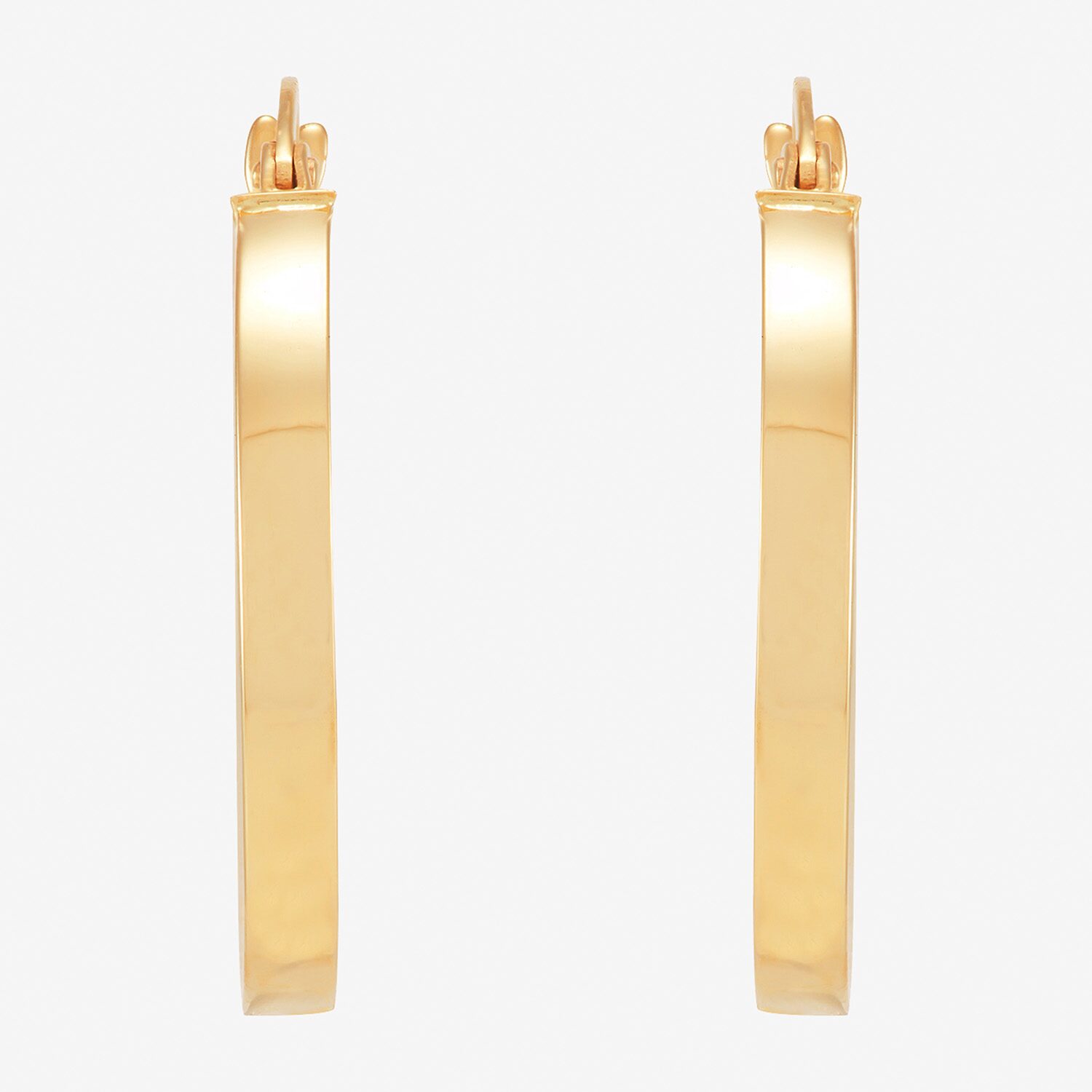 Limited Quantities! Womens 10K Gold 25mm Hoop Earrings