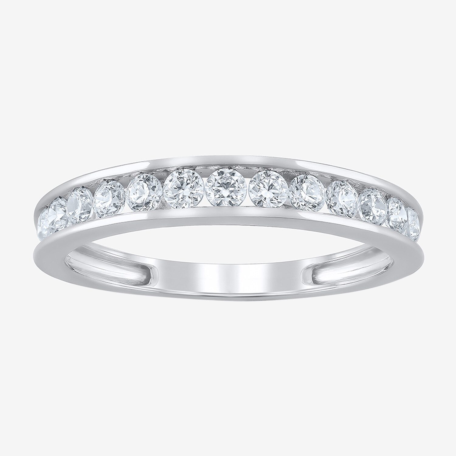 (F / Vs2) Womens 2 CT. T.W. Lab Grown White Diamond 10K Gold Oval Side Stone Bridal Set