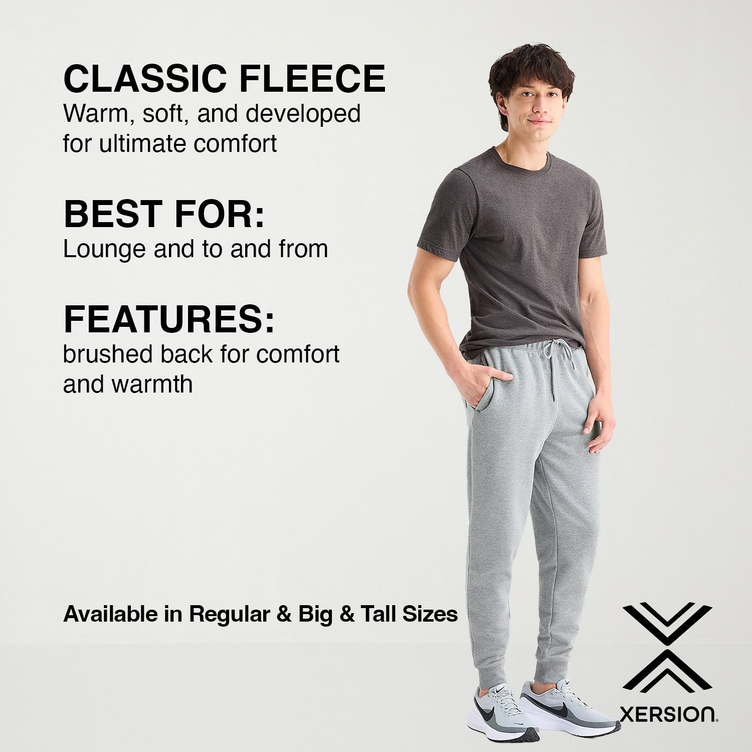 Xersion Mens Fleece Jogger Pant