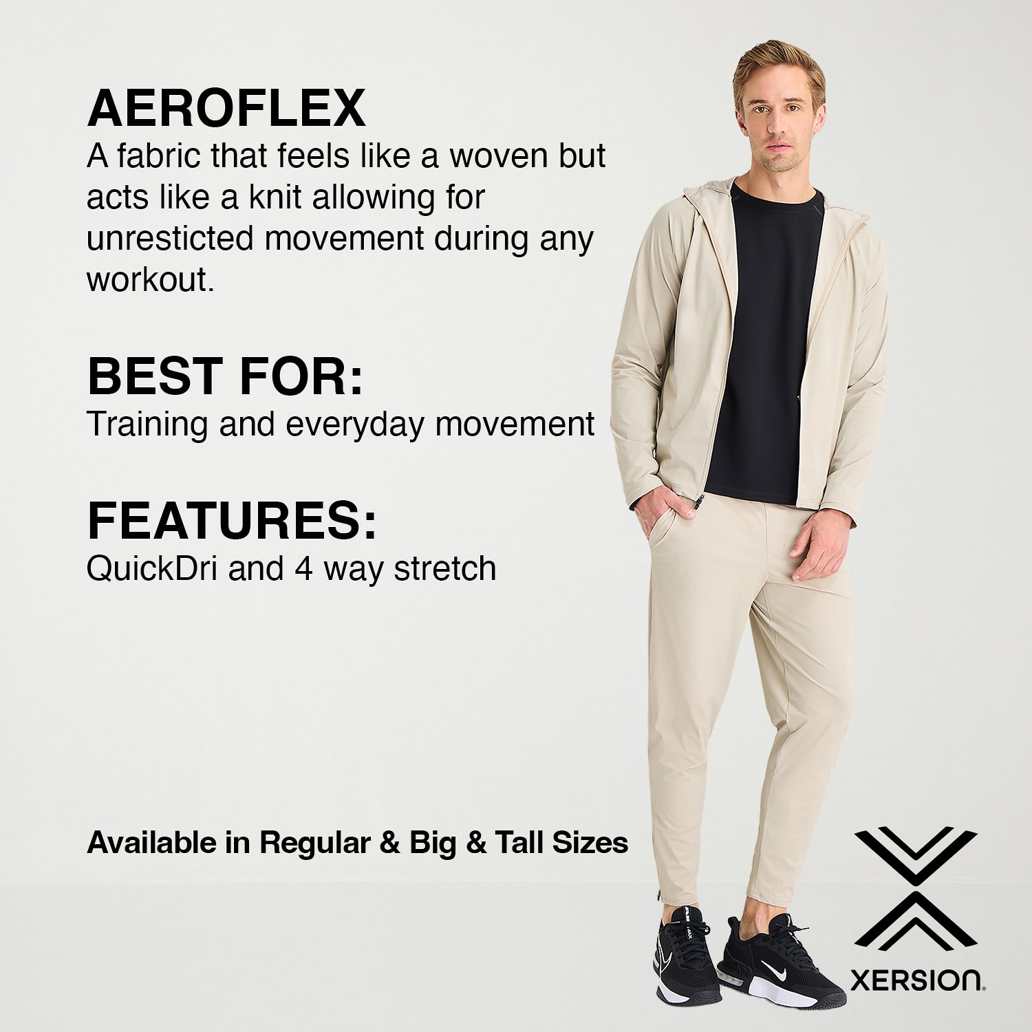 Xersion Mens Lightweight Work Jacket