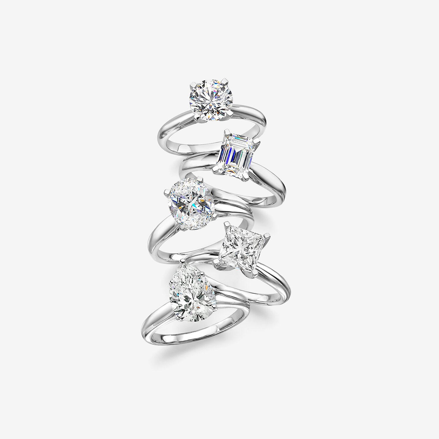 2 CT. Round Lab-Grown (G / SI2) Diamond  Solitaire Engagement Ring 14K Gold