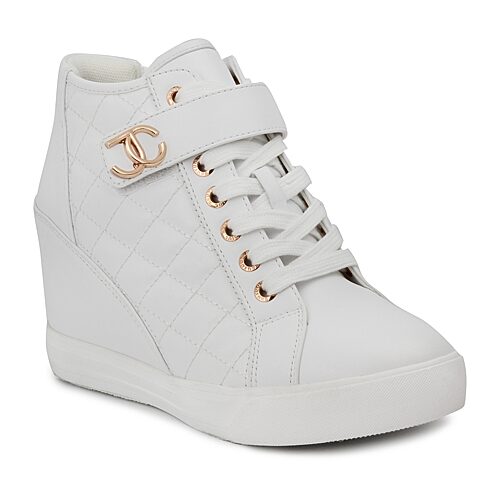 Juicy Couture Journey Womens Sneakers, 7 1/2 Medium, White