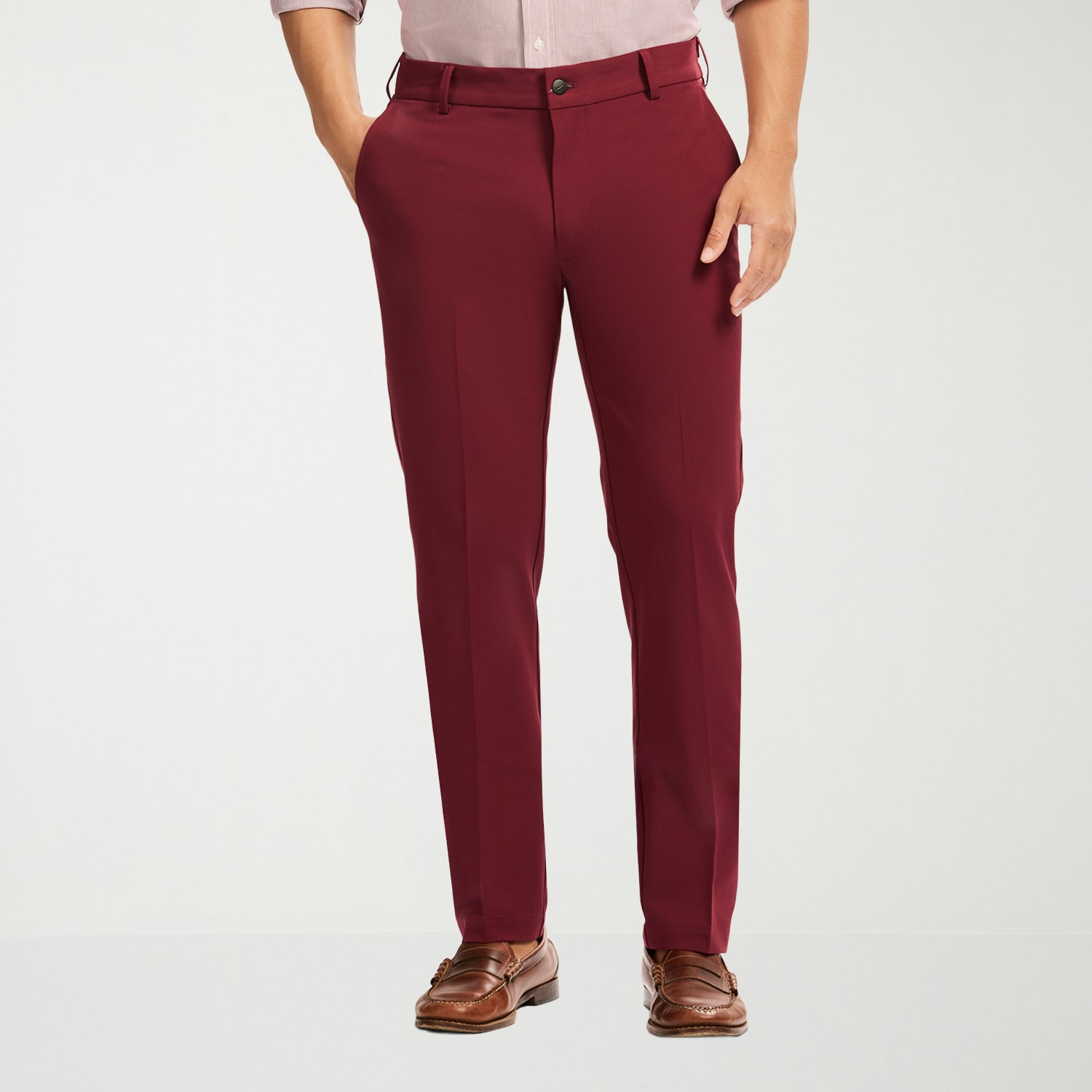 IZOD Traveler Mens Straight Fit Flat Front Pant