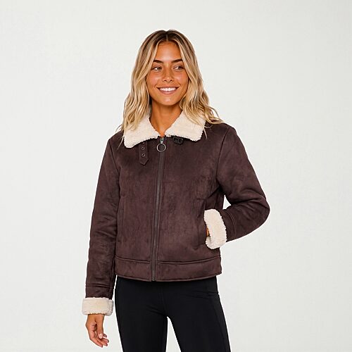 Volcom Winter Warmth Womens Weather Resistant Midweight Coat In Brown