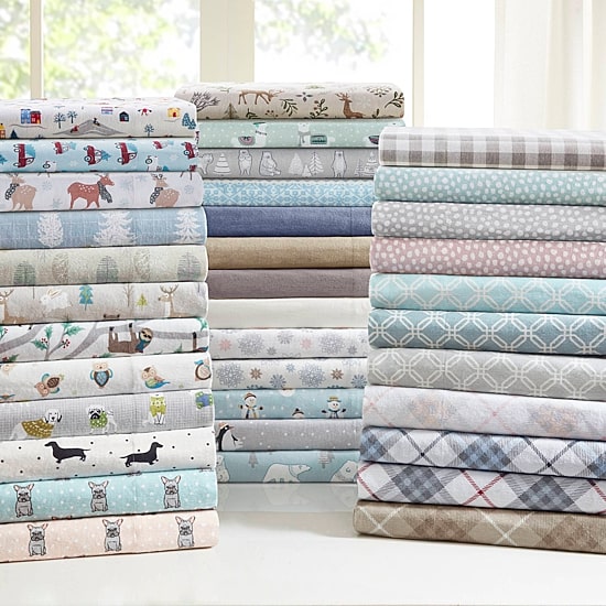 True North By Sleep Philosophy Cozy Flannel Cotton Sheet Set