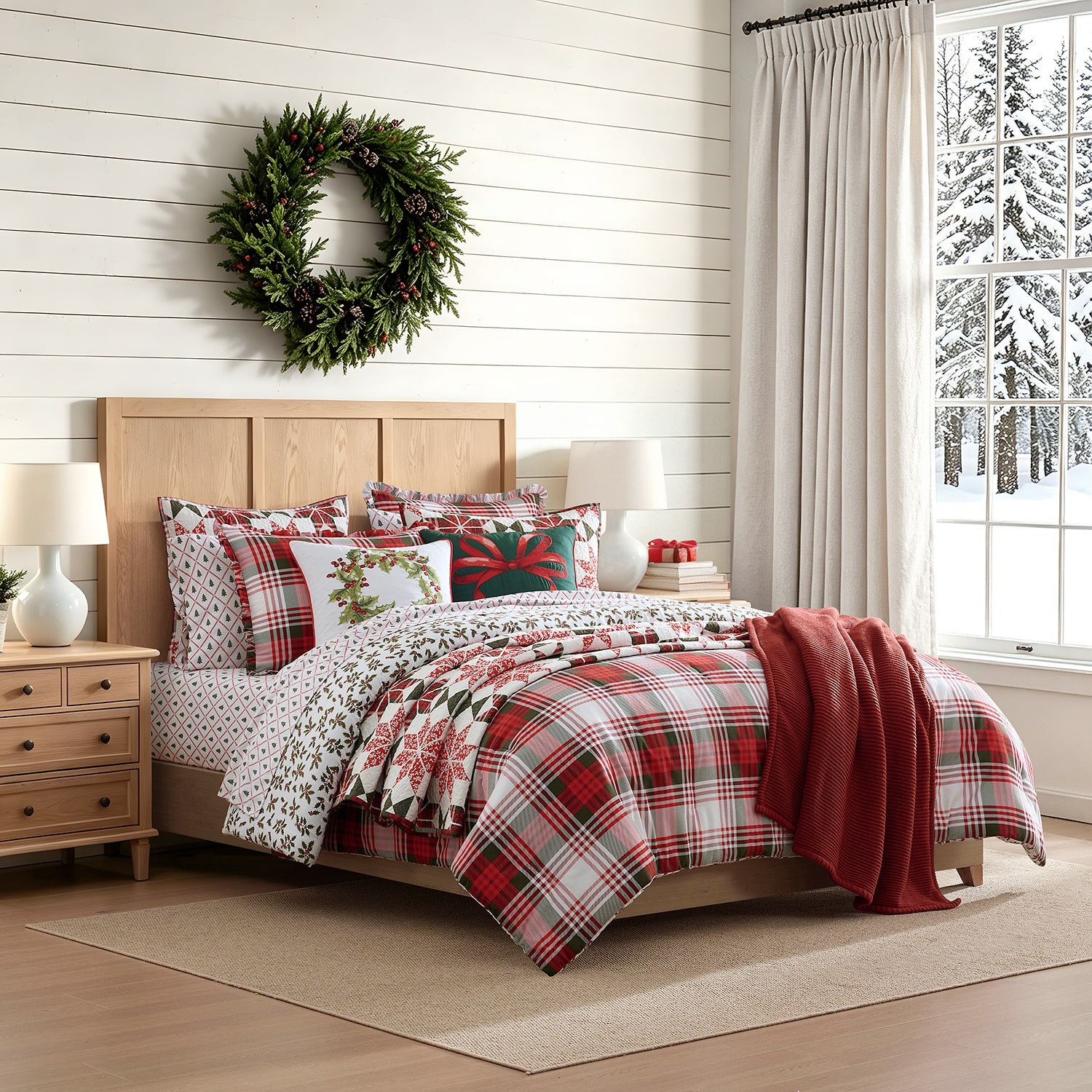 Martha Stewart Jack Pine 3-pc. Embellished Comforter Set