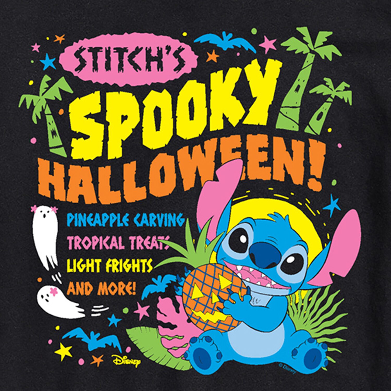 Spooky Halloween Mens Crew Neck Short Sleeve Regular Fit Graphic T-Shirt