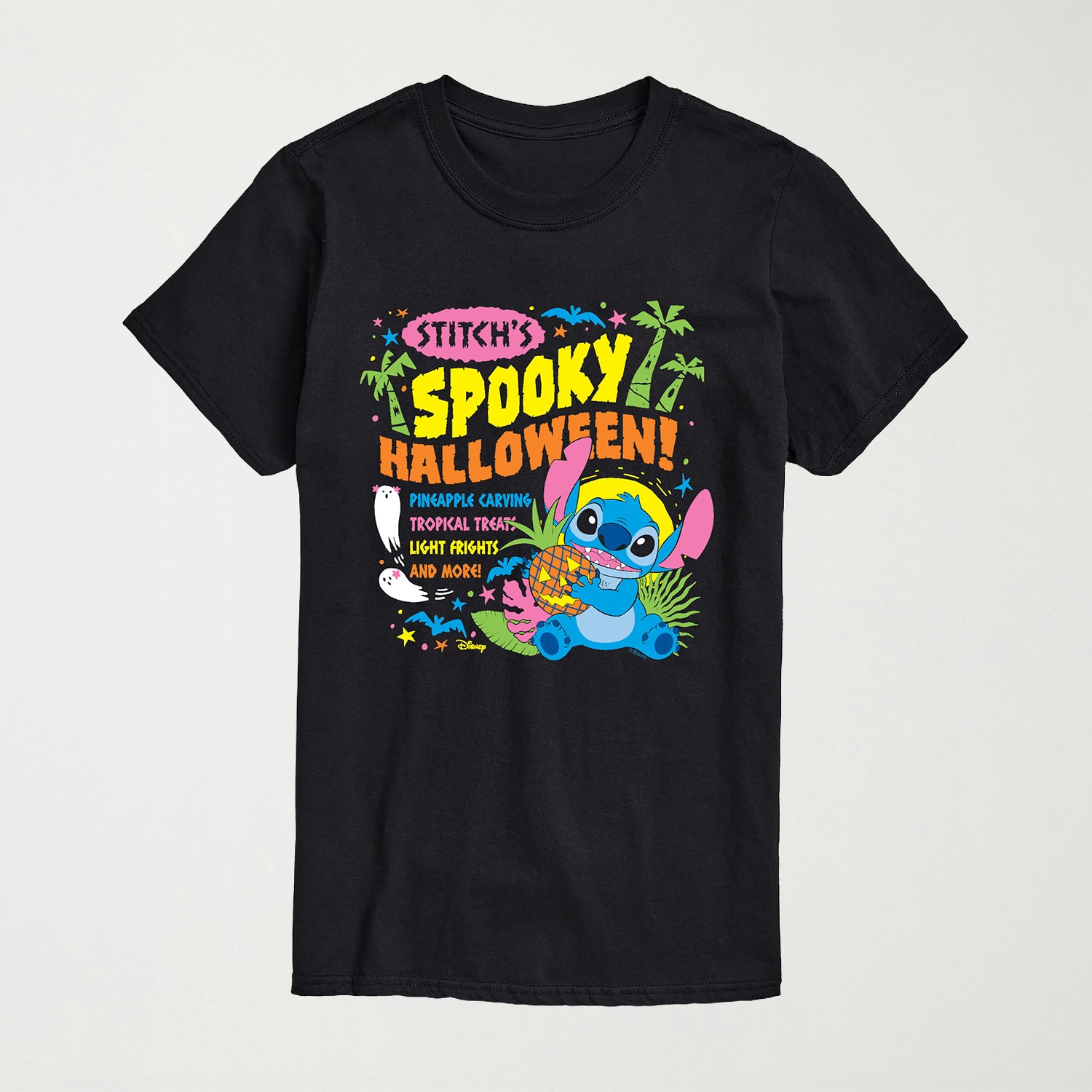 Spooky Halloween Mens Crew Neck Short Sleeve Regular Fit Graphic T-Shirt