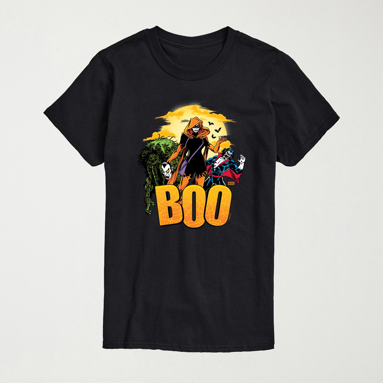 Villains Boo Collage Mens Crew Neck Short Sleeve Regular Fit Marvel Graphic T-Shirt