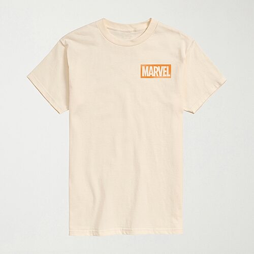 Halloween Monsters Distressed Mens Crew Neck Short Sleeve Regular Fit Marvel Graphic T-Shirt, X-large, Beige