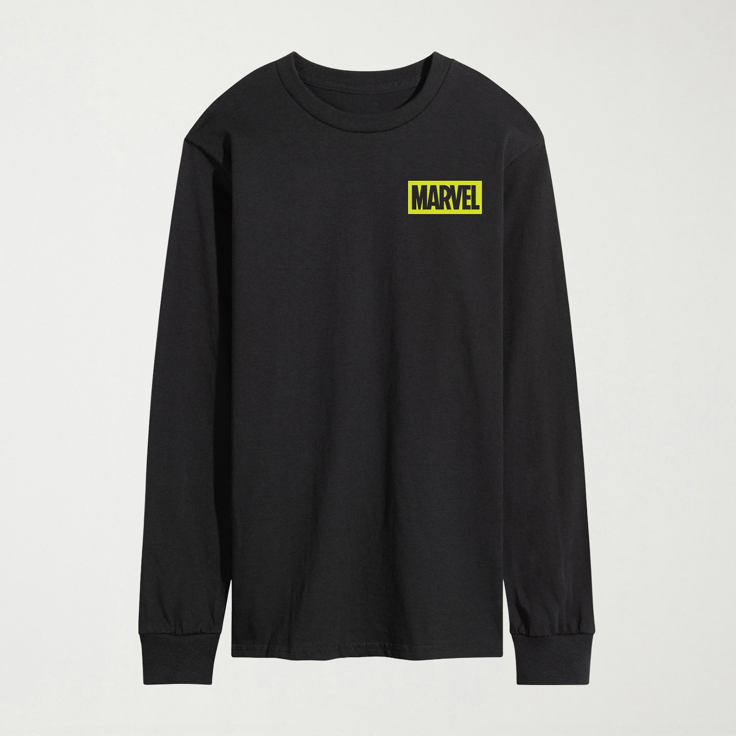 Beware The Undead Mens Crew Neck Long Sleeve Regular Fit Marvel Graphic T-Shirt