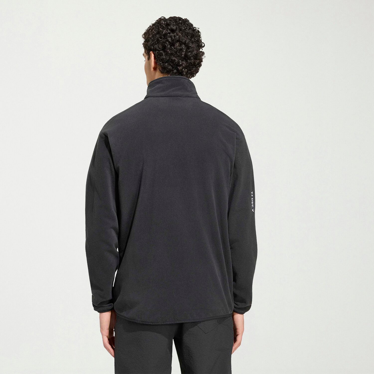 adidas Terrex Essentials Sweatshirt Mens Mock Neck Long Sleeve Active Quarter-Zip Pullover