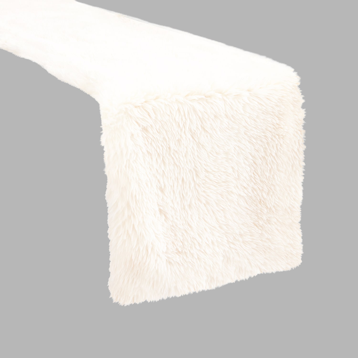North Pole Trading Co. Cozy Fur Table Runner