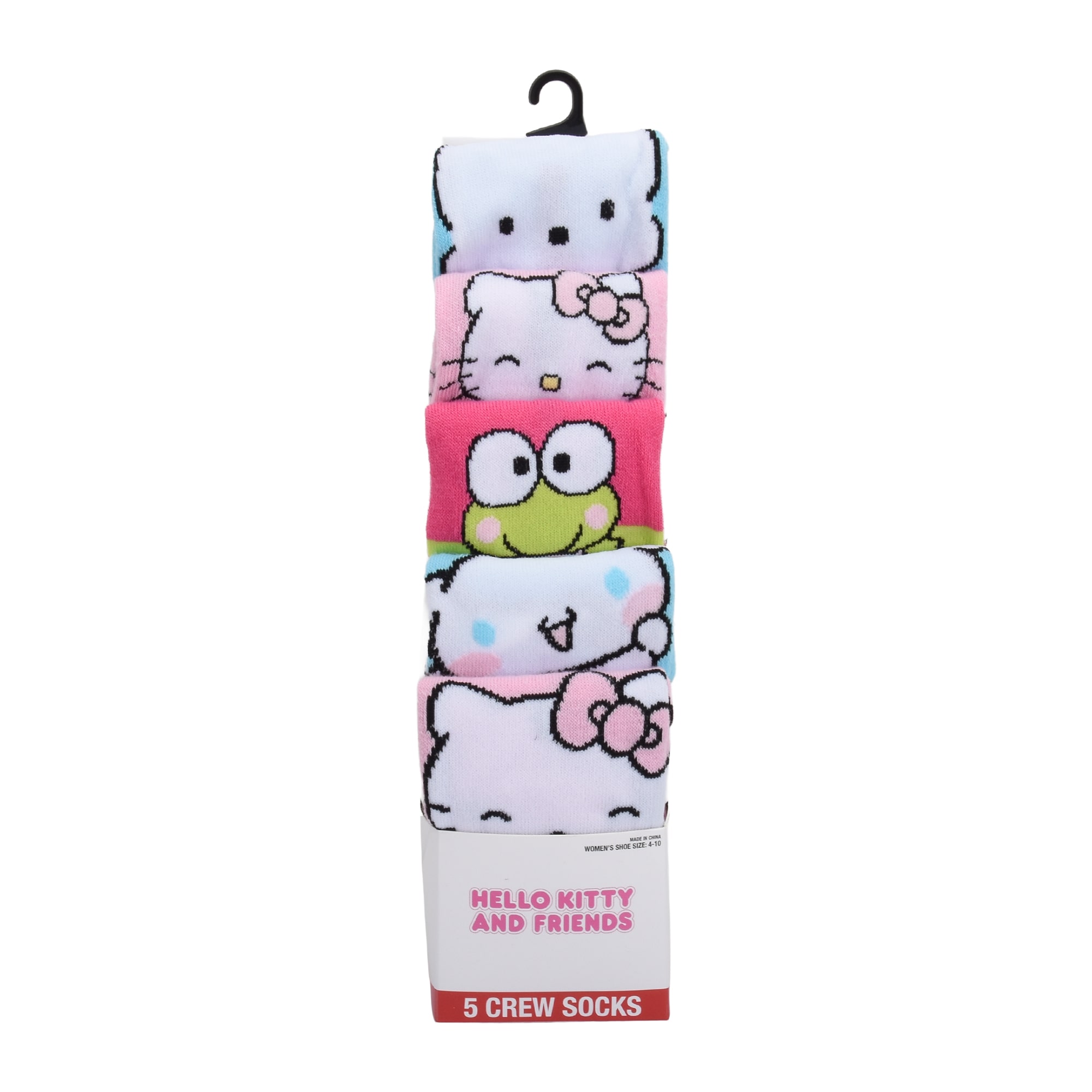 Womens Pair Hello Kitty Crew Socks