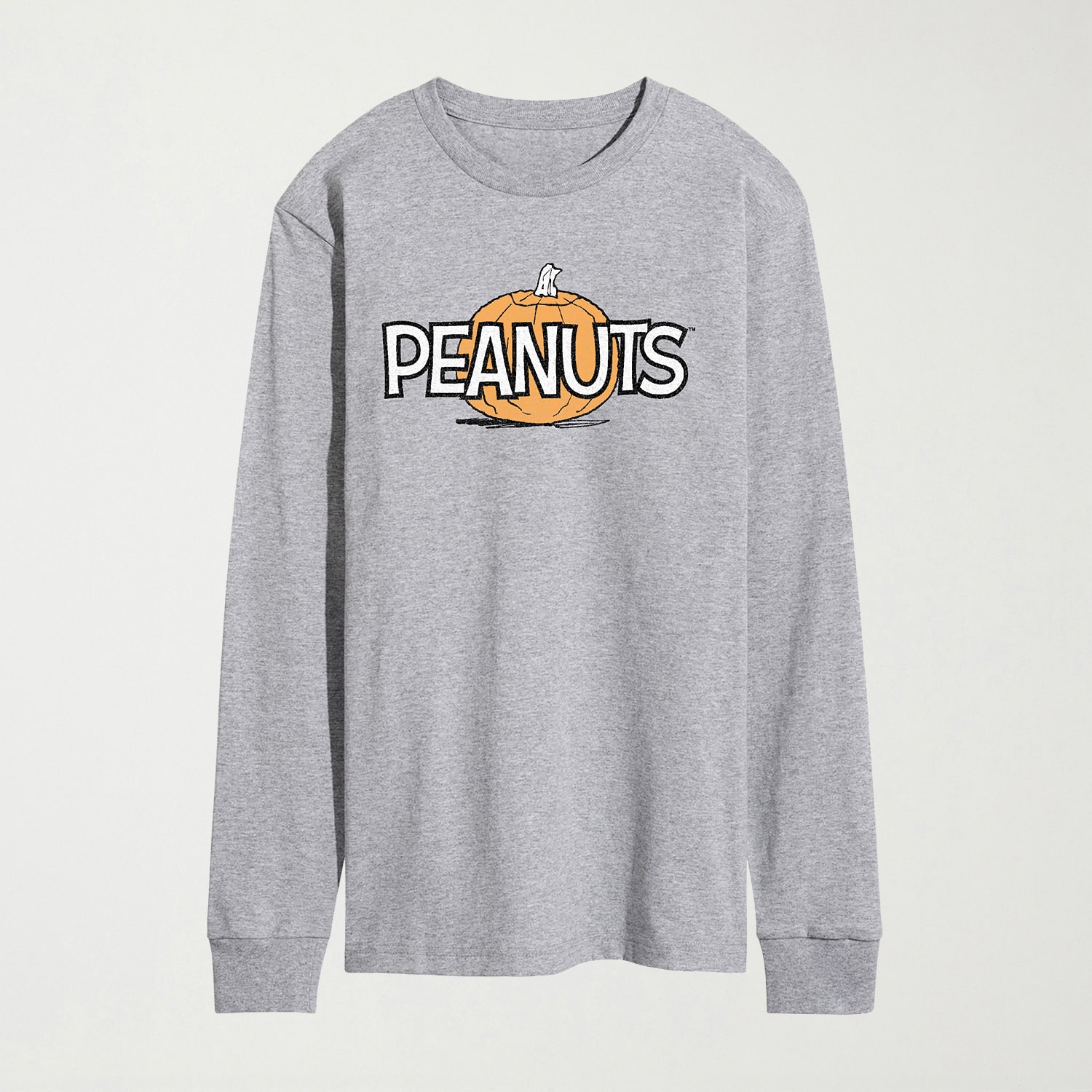 What Costume Witch Halloween Mens Crew Neck Long Sleeve Regular Fit Peanuts Graphic T-Shirt