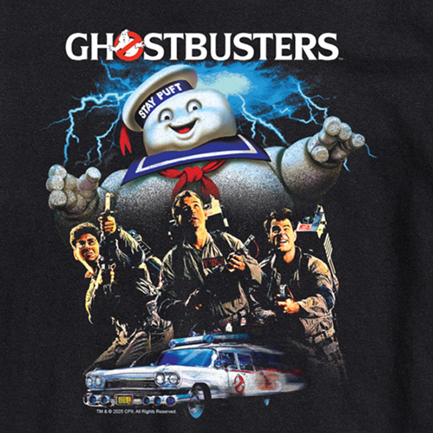 Ghostbusters Group Mens Crew Neck Short Sleeve Regular Fit Graphic T-Shirt