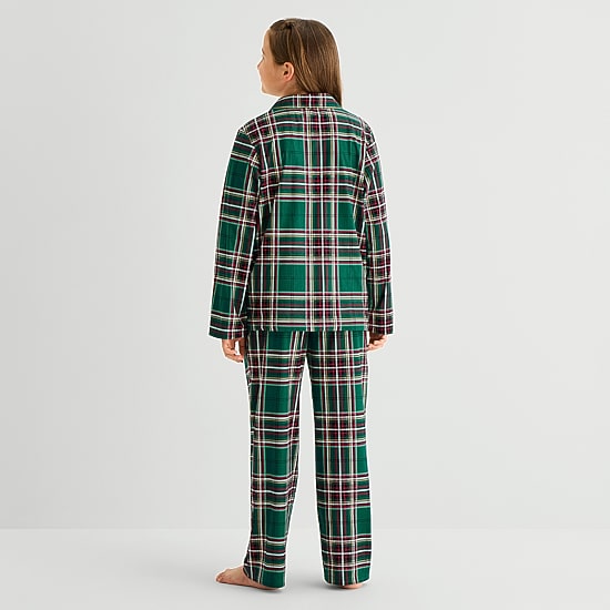 North Pole Trading Co. Little & Big Kid Unisex Fleece Long Sleeve 2-pc. Matching Family Husky Pajama Set