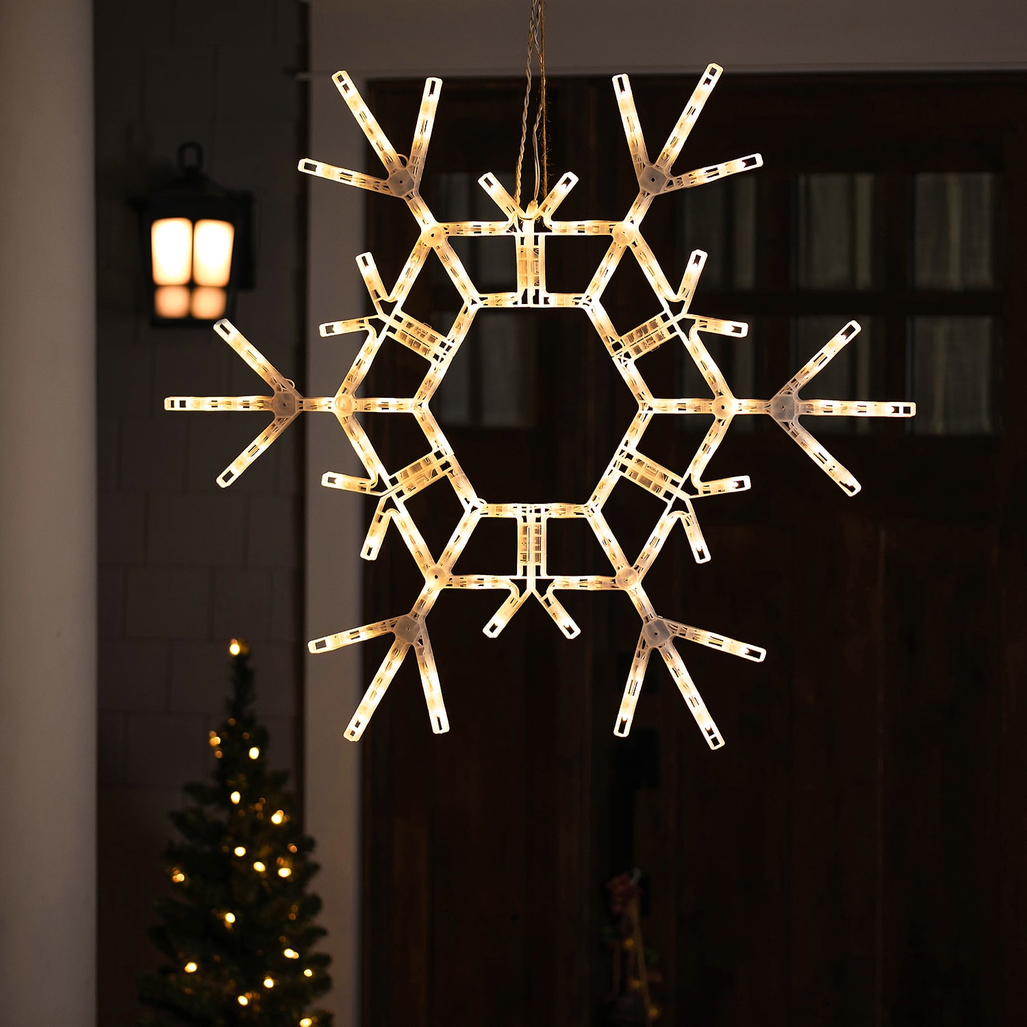 Northlight 36" Large Led Lighted Foldable Snowflake Outdoor Christmas Yard Art
