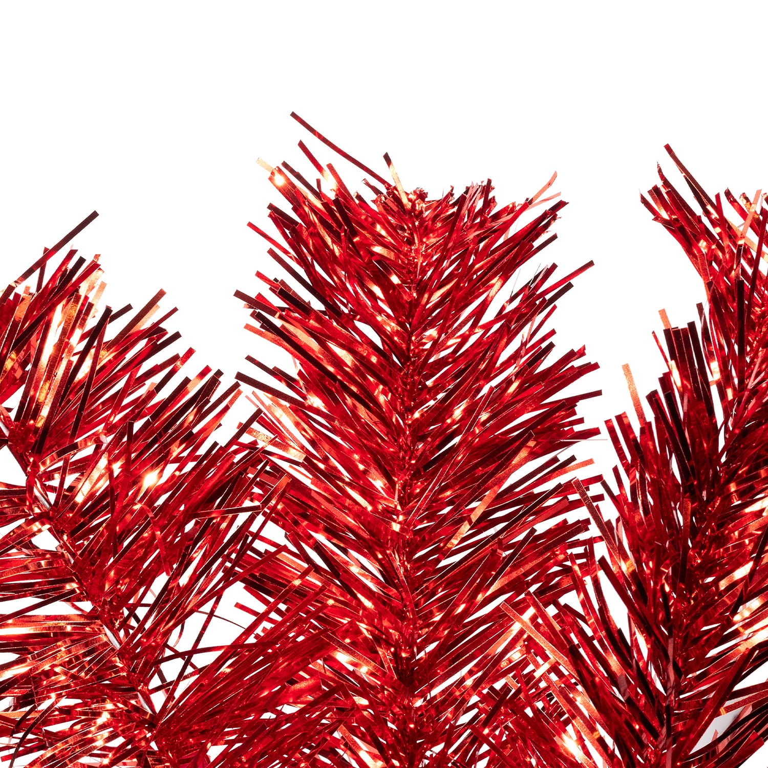 Northlight Pre Lit Profile Artificial Tinsel Lights 6 Foot Pre-Lit Christmas Tree