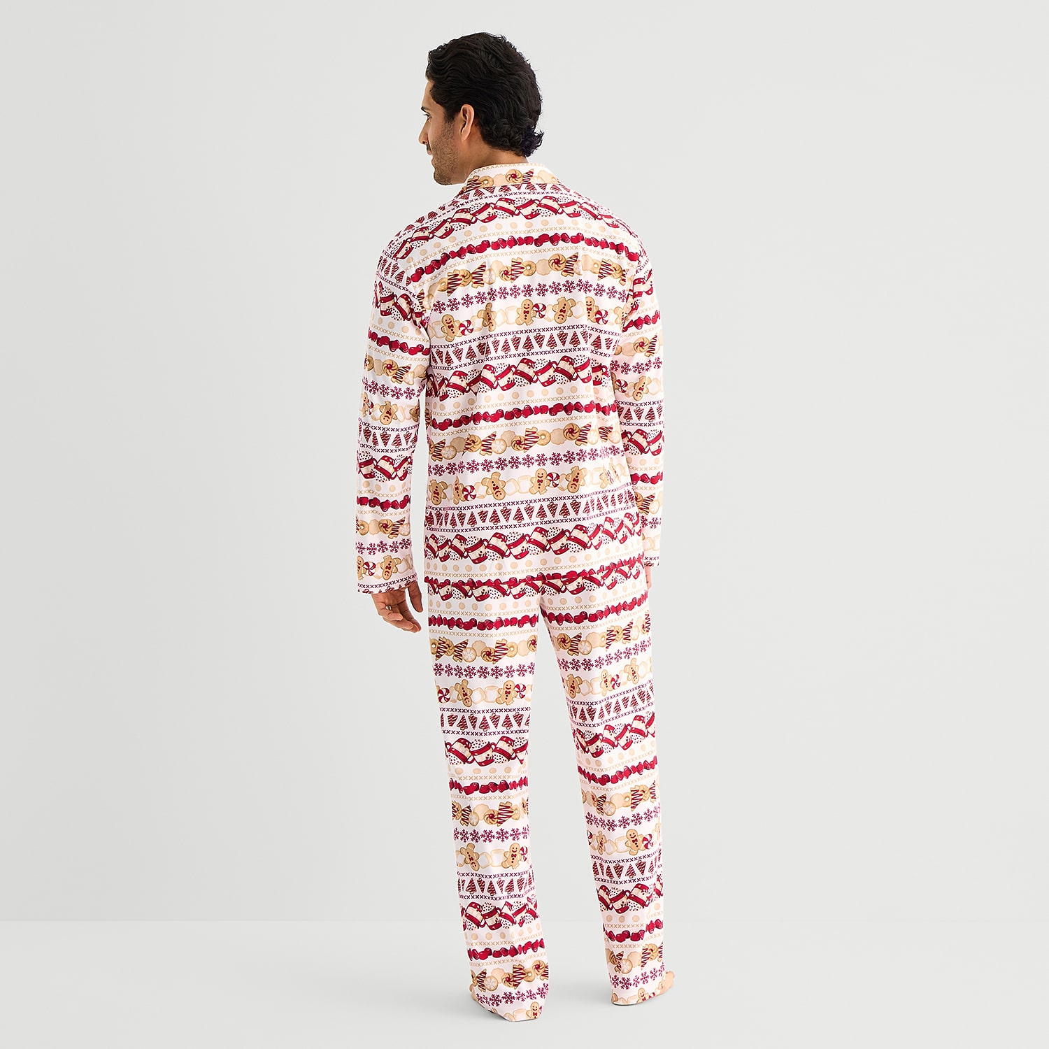 North Pole Trading Co. Mens Fleece Long Sleeve 2-pc. Big and Tall Pajama Set