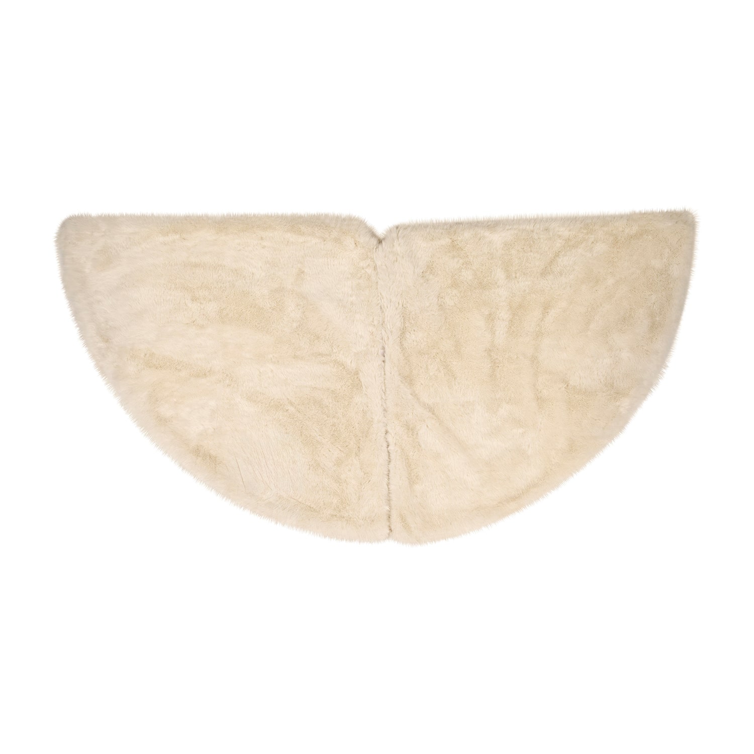Northlight 84" Faux Fur Round Indoor Tree Skirt