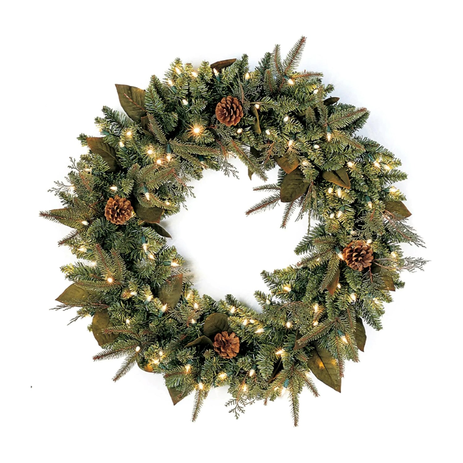 Northlight 24" Pre Lit River Spruce Artificial Lights Pre-Lit Wreath