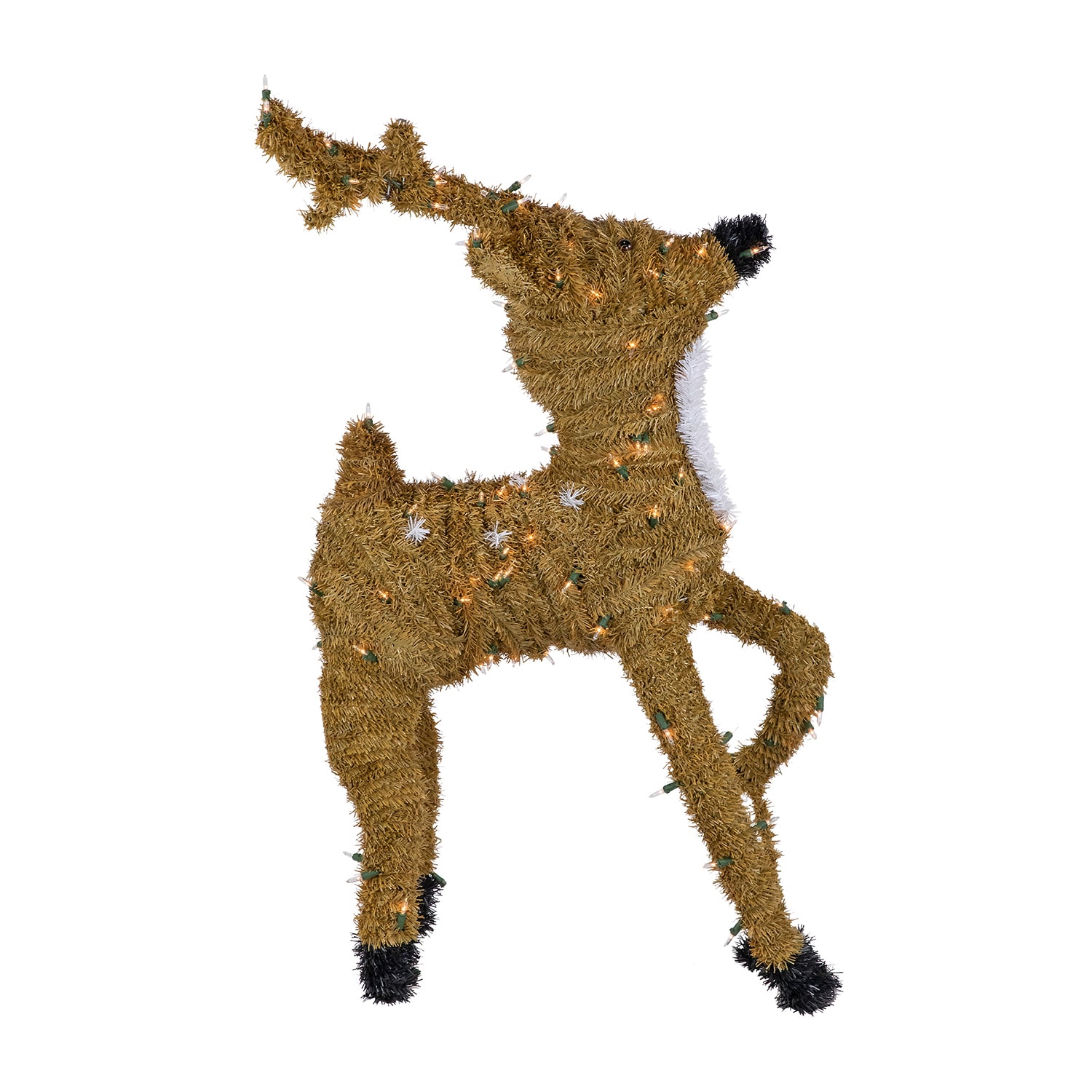Northlight Pre Lit Prancing Reindeer With Spots Outdoor Christmas Yard Art