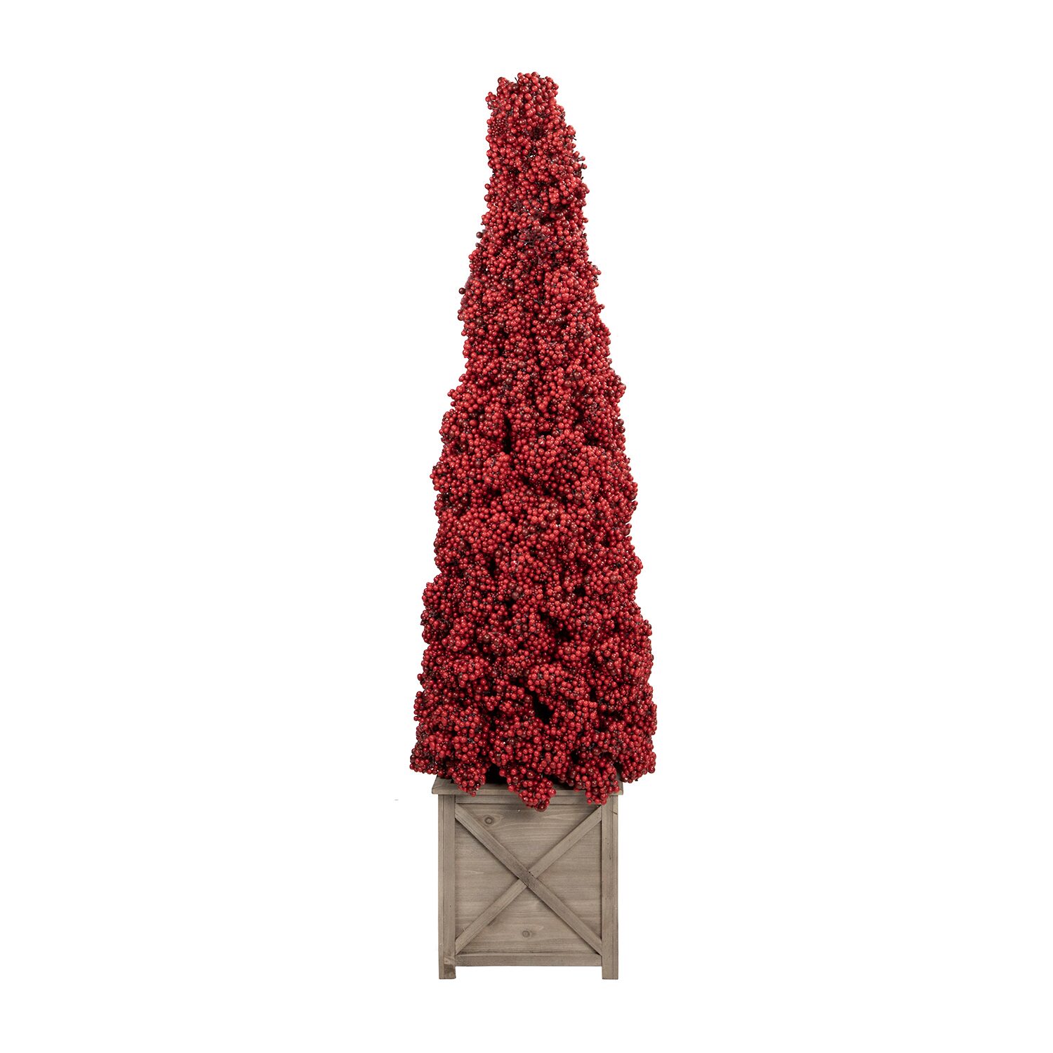 Northlight 50" Artificial Berry Cone Potted 4 Foot Potted Christmas Tree