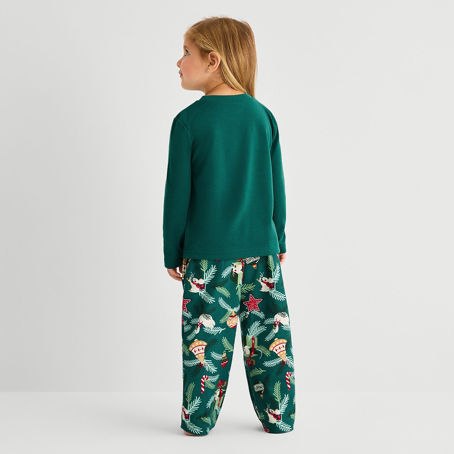 North Pole Trading Co. Toddler Unisex Adaptive Easy-on + Easy-off Crew Neck Long Sleeve 2-pc. Matching Family Pajama Set
