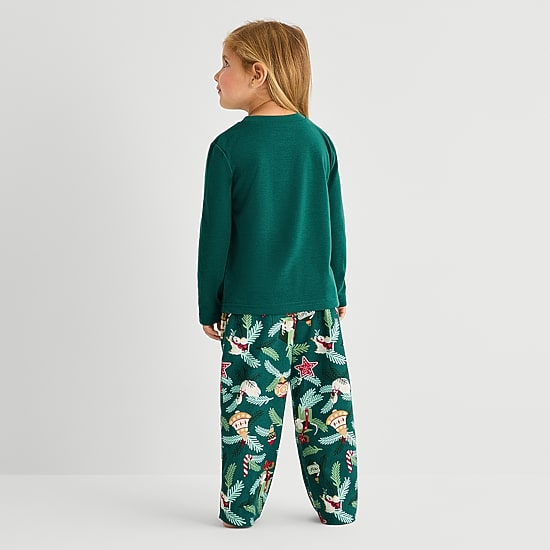 North Pole Trading Co. Toddler Unisex Adaptive Easy-on + Easy-off Crew Neck Long Sleeve 2-pc. Matching Family Pajama Set