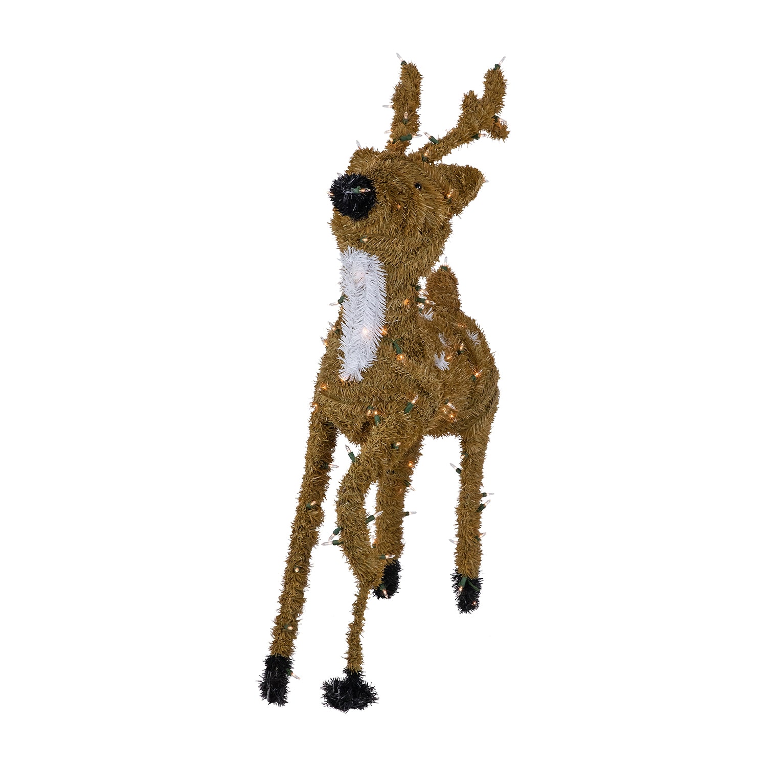 Northlight Pre Lit Prancing Reindeer With Spots Outdoor Christmas Yard Art