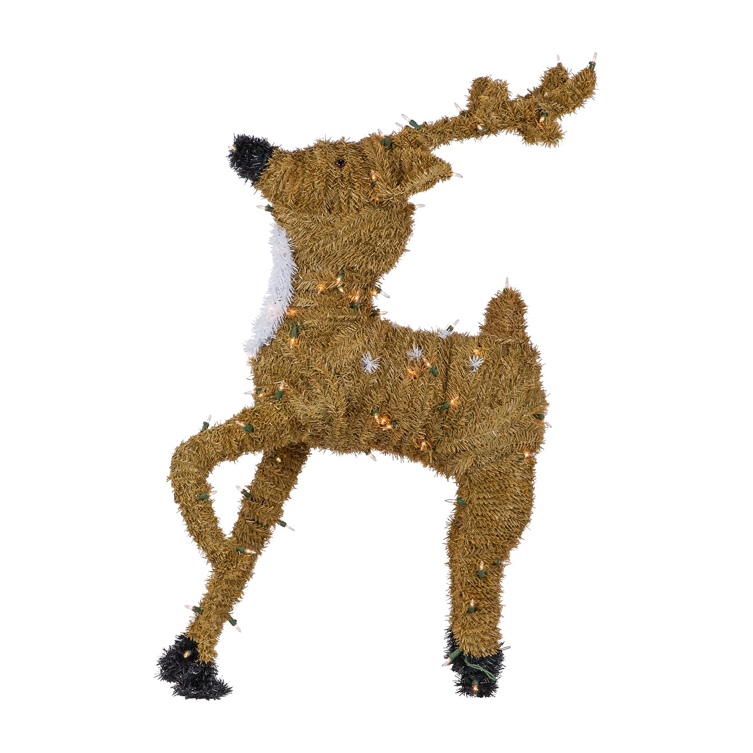 Northlight Pre Lit Prancing Reindeer With Spots Outdoor Christmas Yard Art