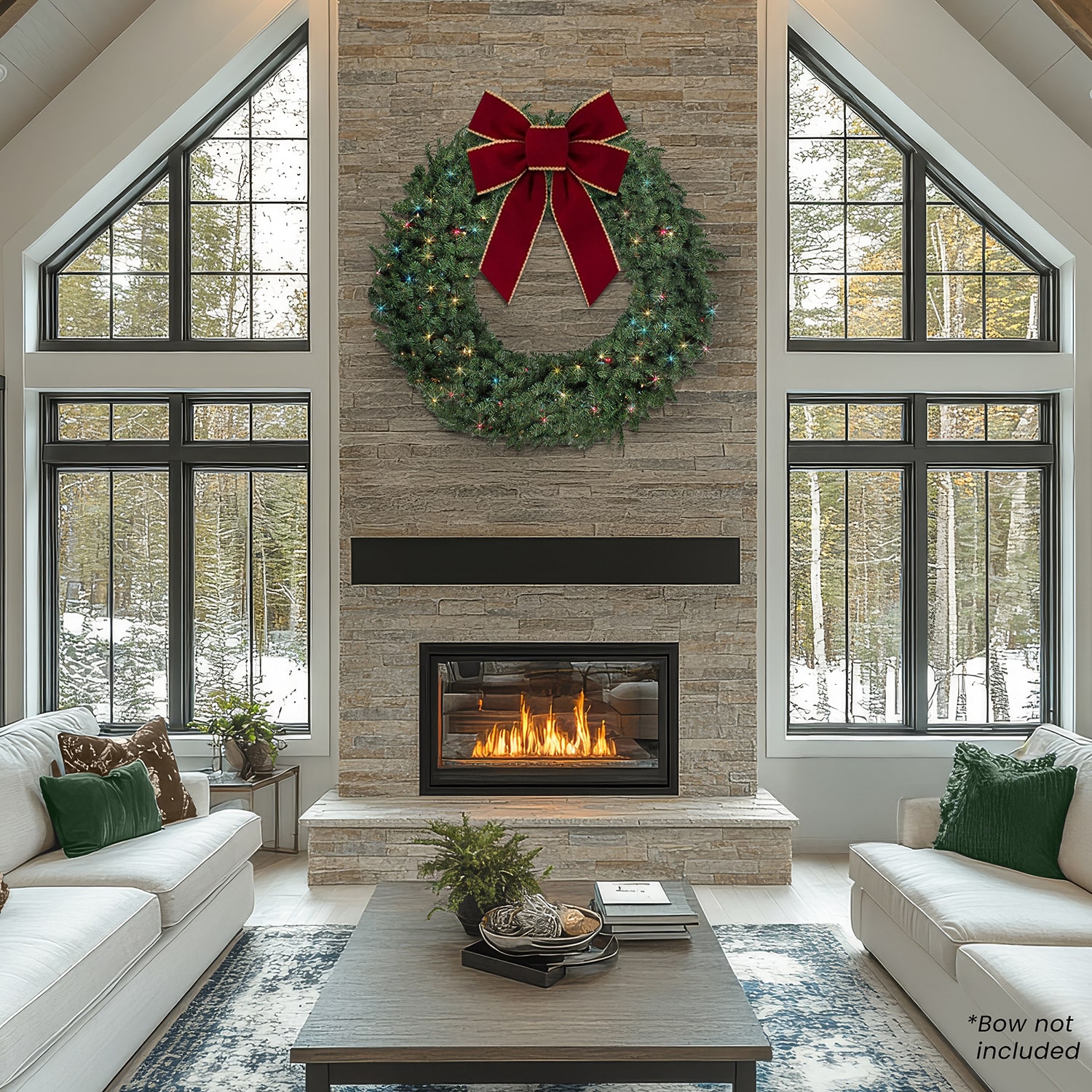 Northlight 5ft Pre Lit Commercial Canadian Pine Artificial Lights Pre-Lit Wreath