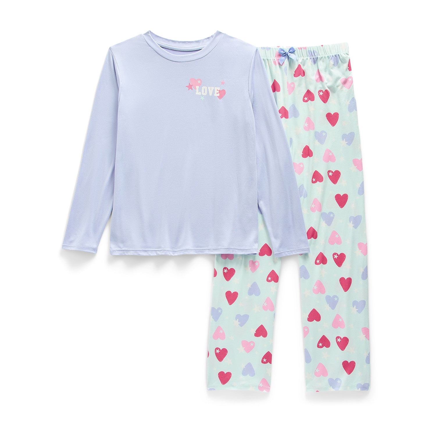 Jaclyn Na Girls Crew Neck Long Sleeve 2-pc. Pajama Set