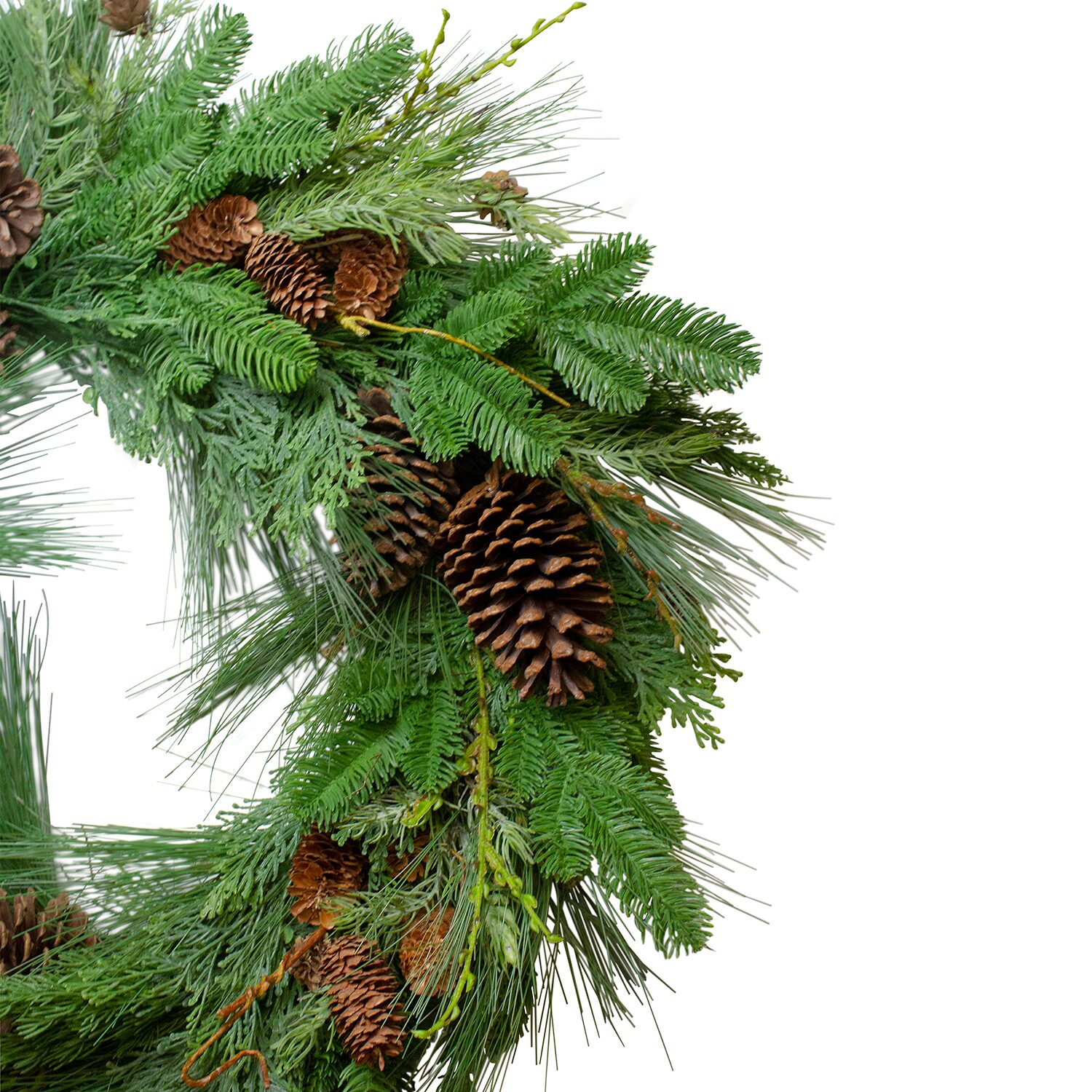 Northlight 32" Pine Cone And Cedar Artificial Wreath
