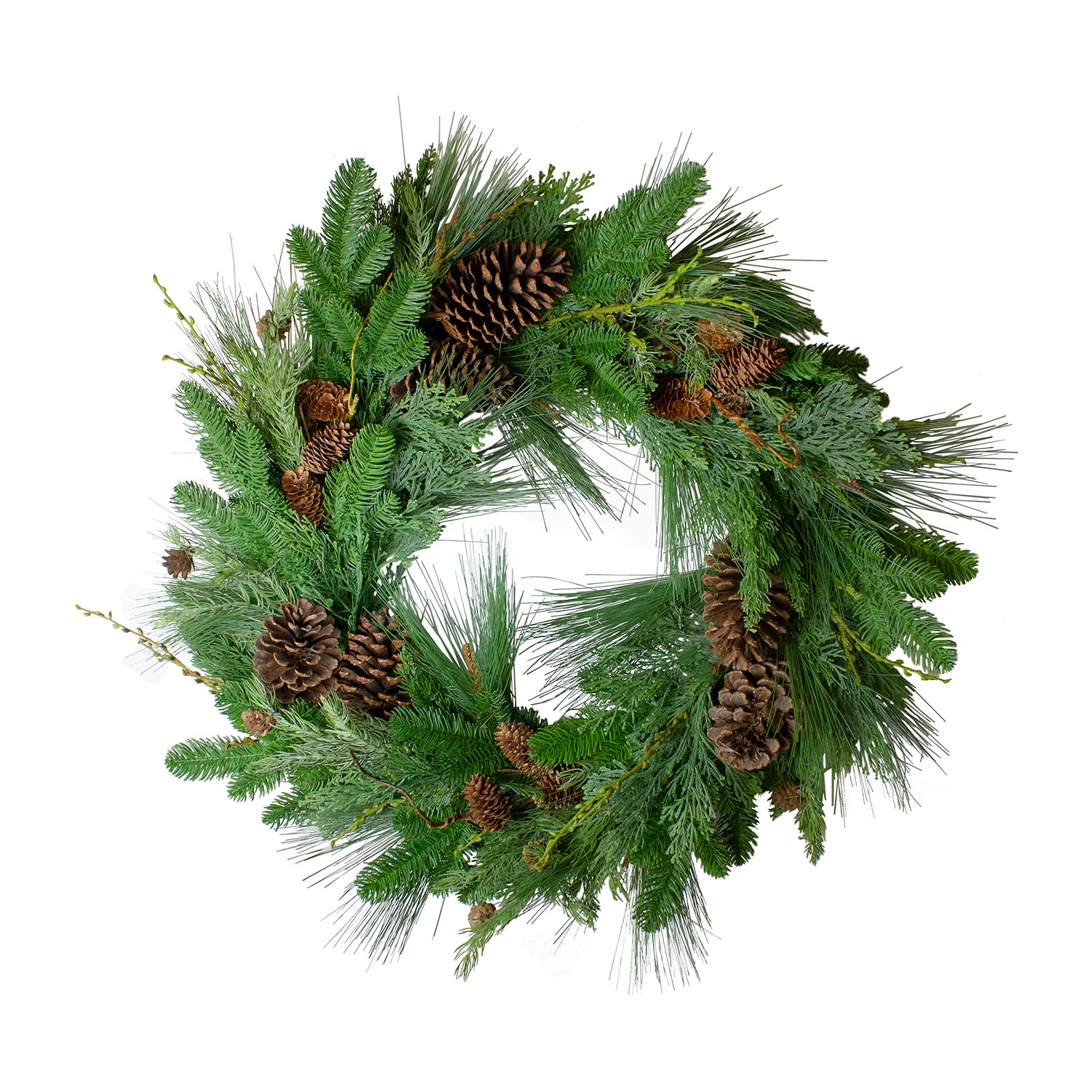 Northlight 32" Pine Cone And Cedar Artificial Wreath