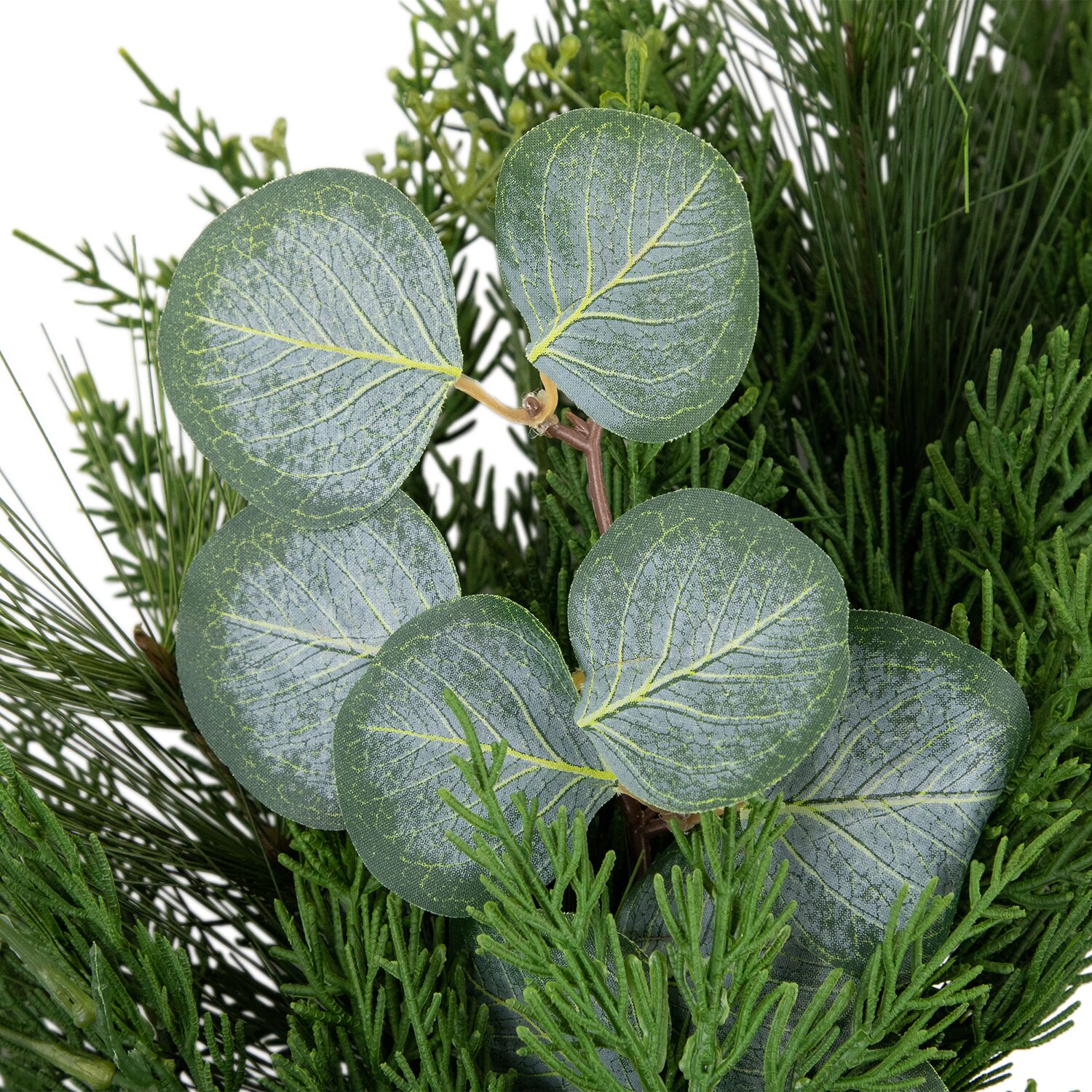 Northlight 24" Real Touch Mixed Pine And Eucalyptus Artificial Wreath