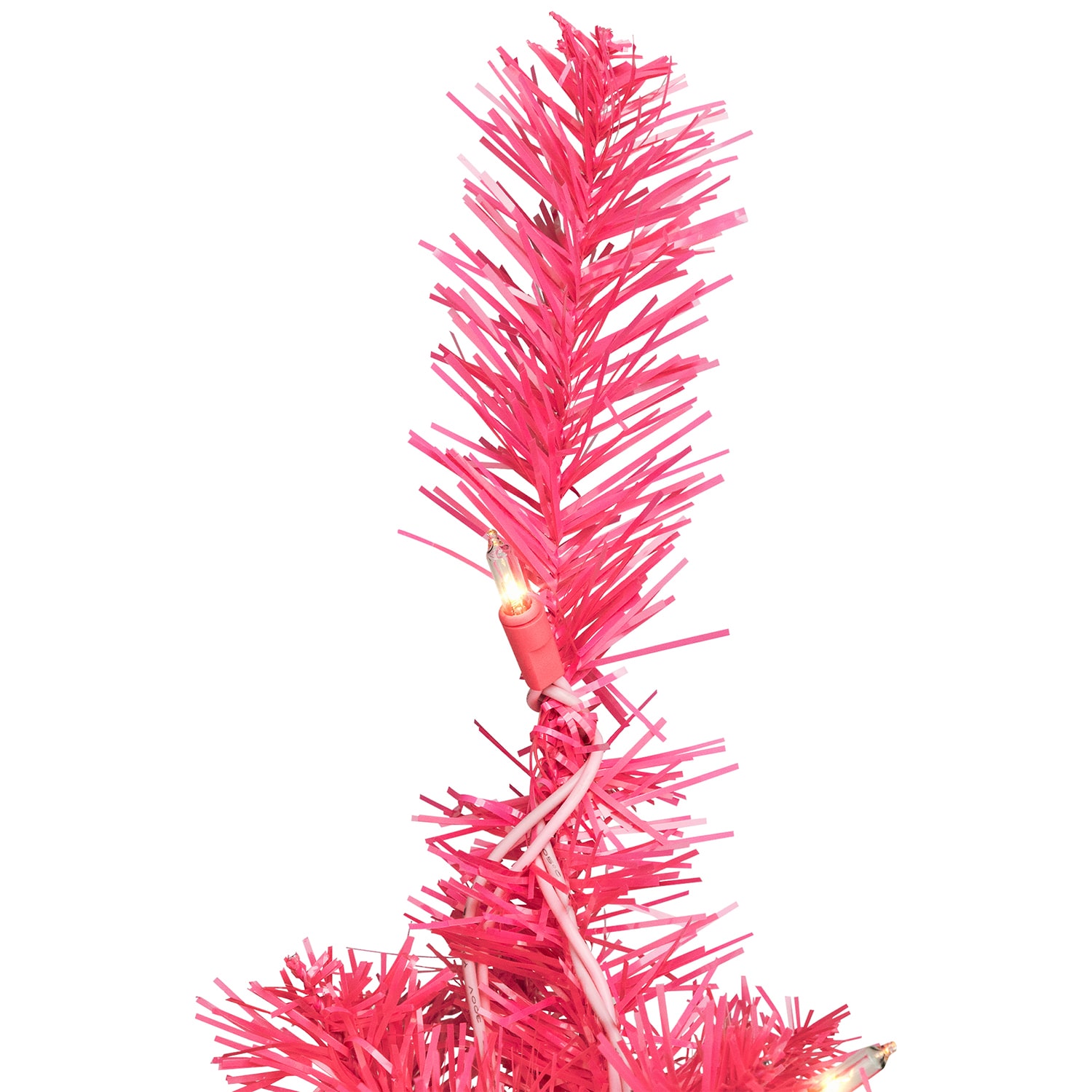 Northlight 7ft Pre Lit Artificial Tinsel Lights 7 Foot Pre-Lit Christmas Tree