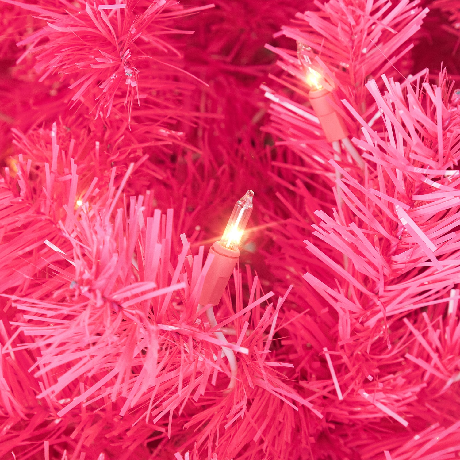 Northlight 7ft Pre Lit Artificial Tinsel Lights 7 Foot Pre-Lit Christmas Tree